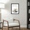 Ebony Horizon Triptych III by Jennifer Goldberger Wood Framed Wall Art Print